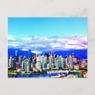 Himmelswolken Wolkenkratzer aus Canada Postkarte