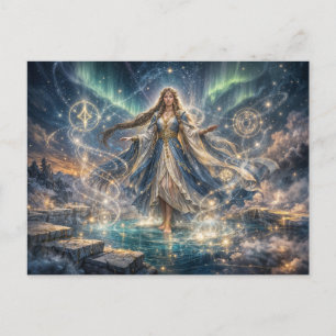 Himmelszauberin Fantasy-Postkarte Postkarte