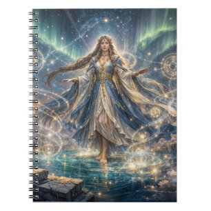 Himmelszauberin Notizbuch – Mystisches Blau Notizblock