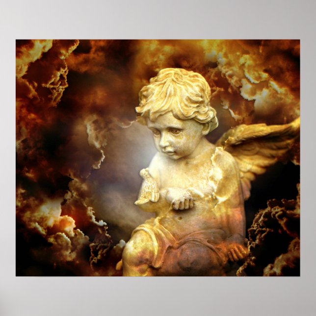 Himmlisch Angel Cherub Poster (Vorne)