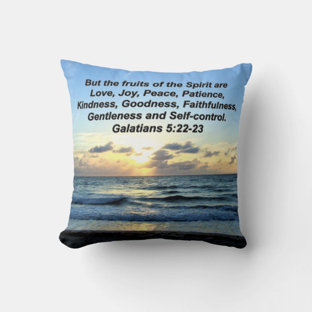 HIMMLISCH GALATIANER OBST DES SPIRITT-DESIGNS KISSEN (Vorderseite)