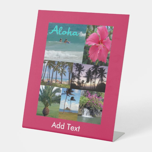 Himmlisch Hawaii Sockelschild (Vorderseite)