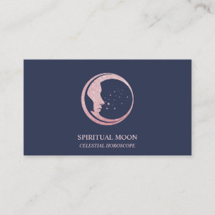 Himmlisch Spiritueller Mond Sternen Astro Visitenkarte