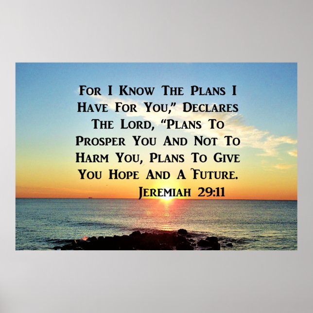 HIMMLISCH SUNRISE JEREMIAH 20:11 VERSE POSTER (Vorne)