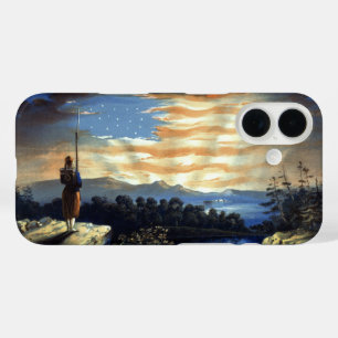 Himmlische amerikanische Flagge in Sky, Zouave Ziv iPhone 16 Hülle