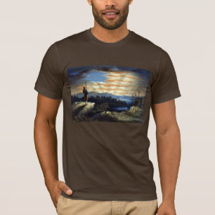 Himmlische amerikanische Flagge in Sky, Zouave Ziv T-Shirt