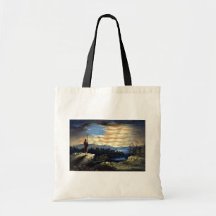 Himmlische amerikanische Flagge in Sky, Zouave Ziv Tragetasche