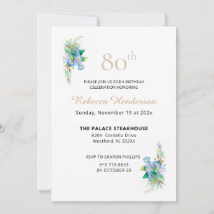 Himmlische Blaue Einladung