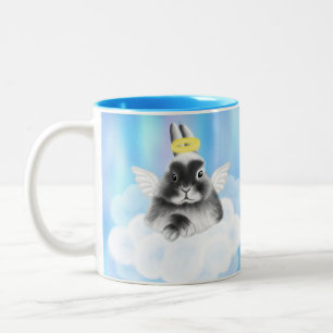 Himmlische Blicke: Graues und weißes Sonnenlicht a Zweifarbige Tasse