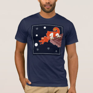 Himmlische chinesische Drachen-Mondlicht-Fantasie- T-Shirt