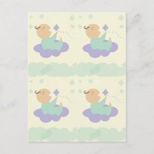 himmlische Cloud-Babyverpackungsmarke Postkarte