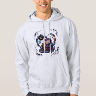 Himmlische Eltern-Kind-Weltraum-Kunst Hoodie