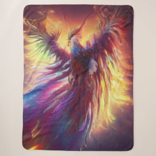 Himmlische Farbige Phoenix Sherpa Decke Sherpadecke