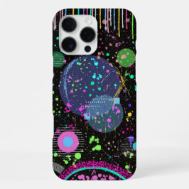 Himmlische Feiern: Maximalistische abstrakte Kunst iPhone 16 Pro Max Hülle