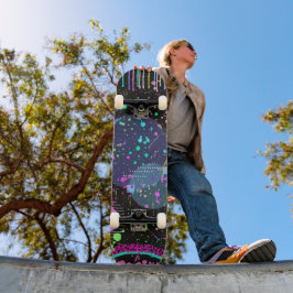 Himmlische Feiern: Maximalistische abstrakte Kunst Skateboard