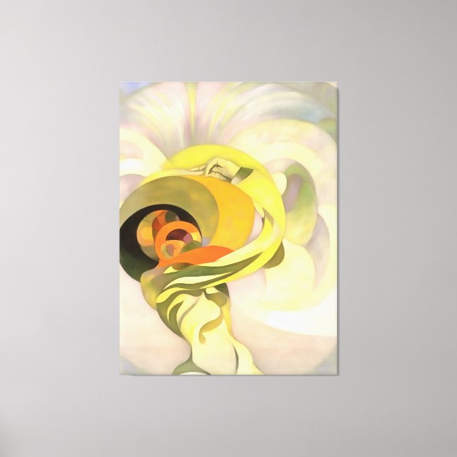 Himmlische florale Abstrakte Calla Lily Personific Leinwanddruck (Vorderseite)