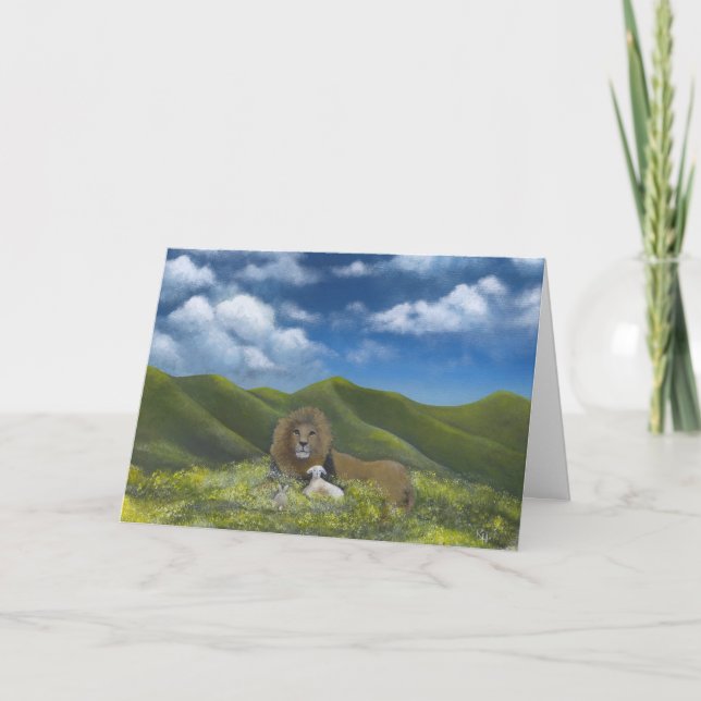 Himmlische Friedensostern-Karte Feiertagskarte (Vorderseite)