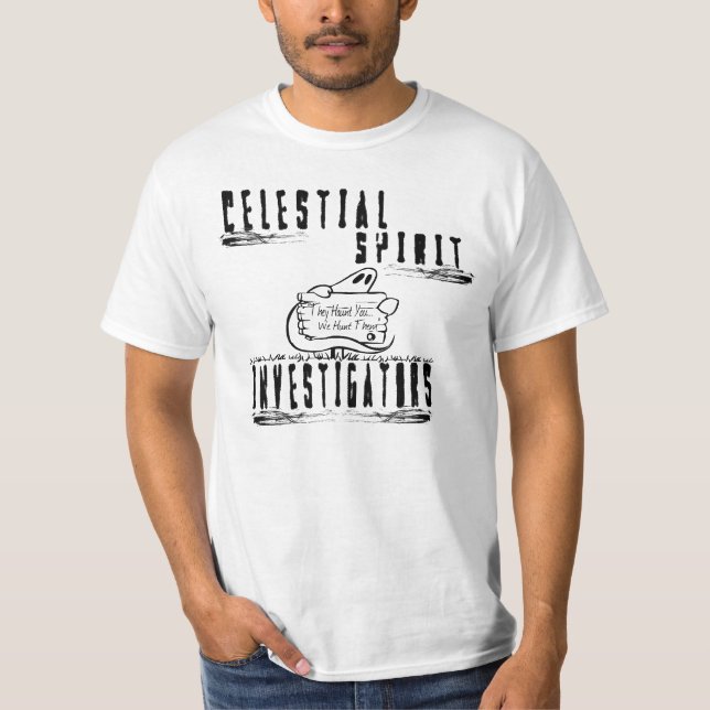 Himmlische Geist-Forscher-grundlegendes Shirt (Vorderseite)