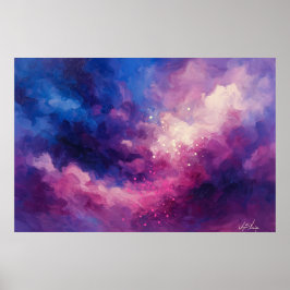 Himmlische Glut Abstract Poster