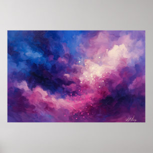 Himmlische Glut Abstract Poster