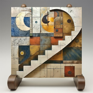 Himmlische Harmonie Geometrisches Mosaik Fliese