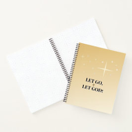 Himmlische Heilung Lass Los Lass Gott Kreuz Notizbuch