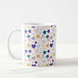 Himmlische Herzen & Sterne Kaffeetasse