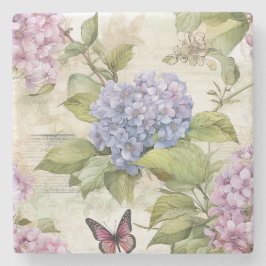 Himmlische Hydrangea Harmonie Steinuntersetzer