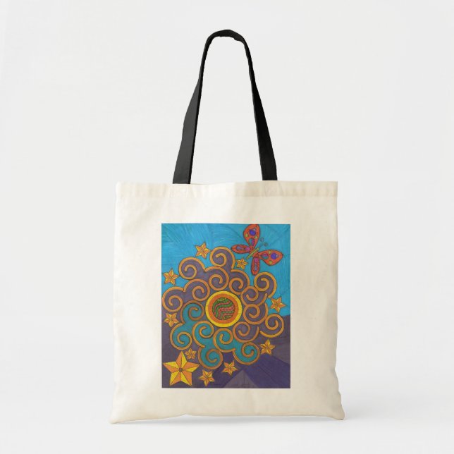 Himmlische Indie Kunst-Taschen-Tasche Tragetasche (Vorne)