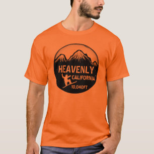 Himmlische kalifornische Snowboardart-Typ Tee