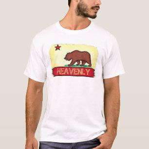 Himmlische kalifornische Typ - Flaggenstaatenkop T-Shirt