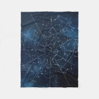 Himmlische Karte Fleecedecke