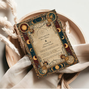 Himmlische königliche Barockhochzeit Einladung