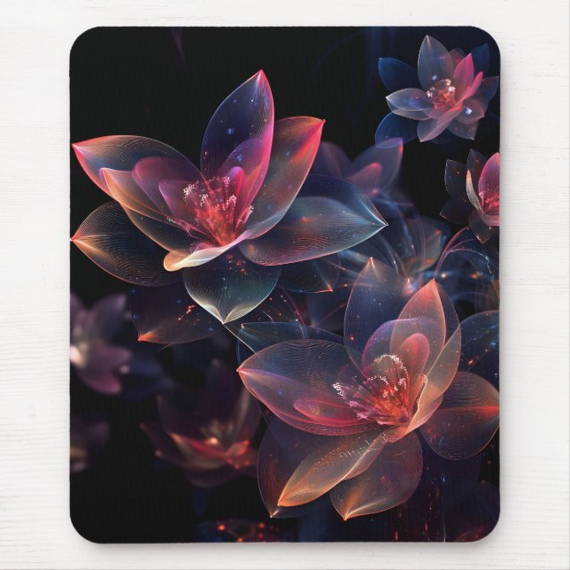 Himmlische Kosmische Lotusblüte Mousepad (Vorne)