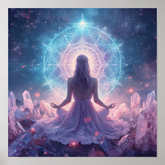 Himmlische Kristallmeditation Poster