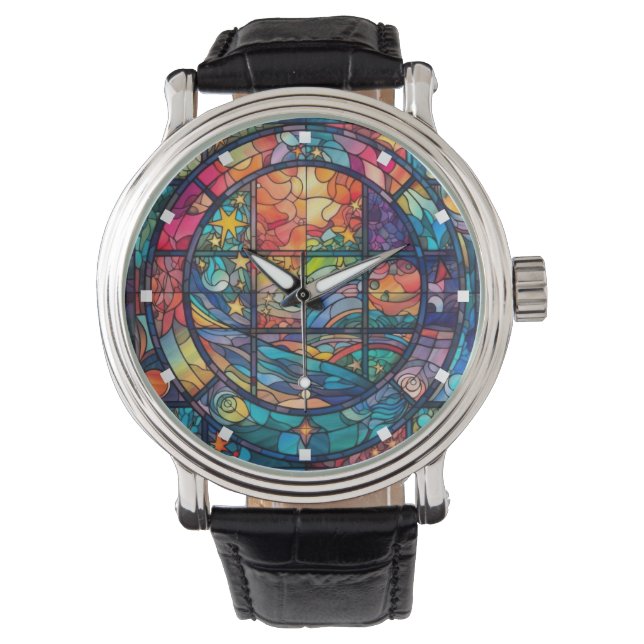 Himmlische Kunstlichtüberwachung Armbanduhr (Vorderseite)