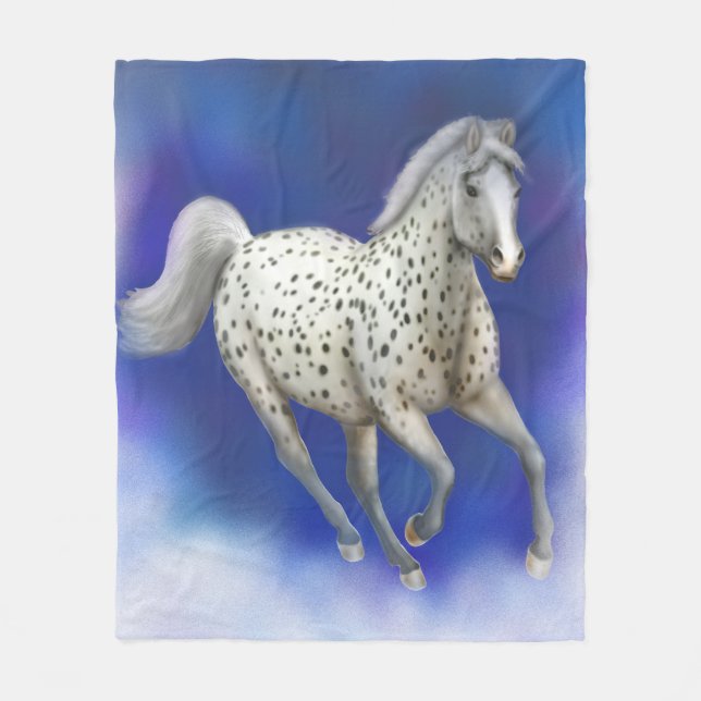 Himmlische Leopardappaloosa-Fleece-Decke Fleecedecke (Vorderseite)