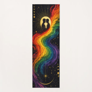Himmlische LGBTQ-Meditationsmatte Yogamatte