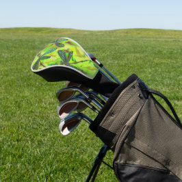 Himmlische Libellen auf einem Sternenhimmel Golf Headcover