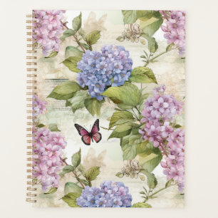 Himmlische Lila Hydrangea Harmonie Planer