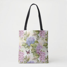 Himmlische Lila Hydrangea Harmonie Tasche