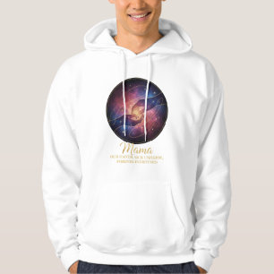 Himmlische Mama-Hände Galaxie Universum Hoodie