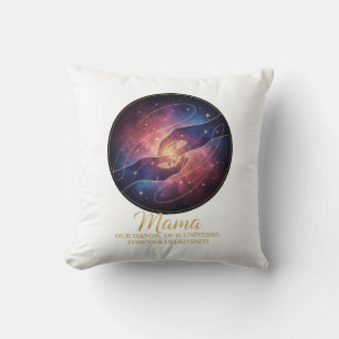 Himmlische Mama-Hände Galaxie Universum Kissen