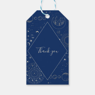Himmlische Mondsterne kosmische Hochzeit Danke Geschenkanhänger