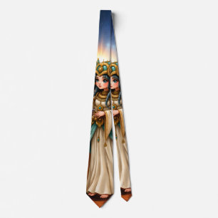 Himmlische Priesterin der goldenen Pyramide. Krawatte