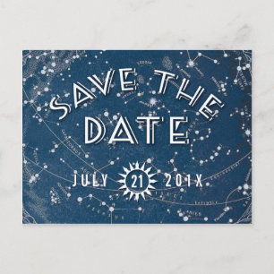 Himmlische Save the Date Postkarte