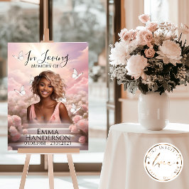 Himmlische Schmetterlingsmemorial Begrüßung HBM001 Poster