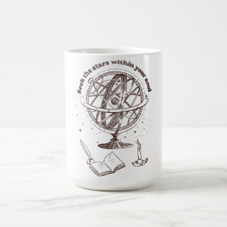 Himmlische Seelenweisheit | Vintage-Armillarsphäre Kaffeetasse