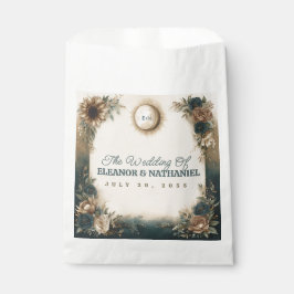 Himmlische Sonne Mond Boho Florale Rustikale Hochz Geschenktütchen