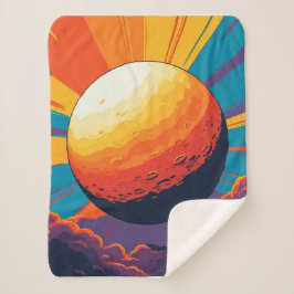 Himmlische Sonnenuntergangs-Sherpa-Decke Sherpadecke